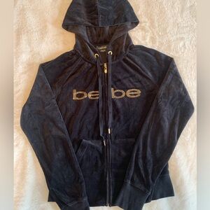 Velvet bebe zip up hoodie